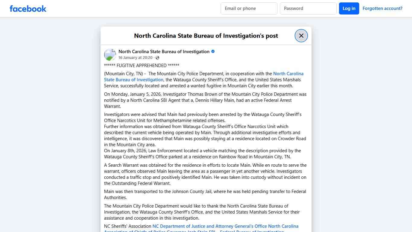 ******... - North Carolina State Bureau of Investigation Facebook