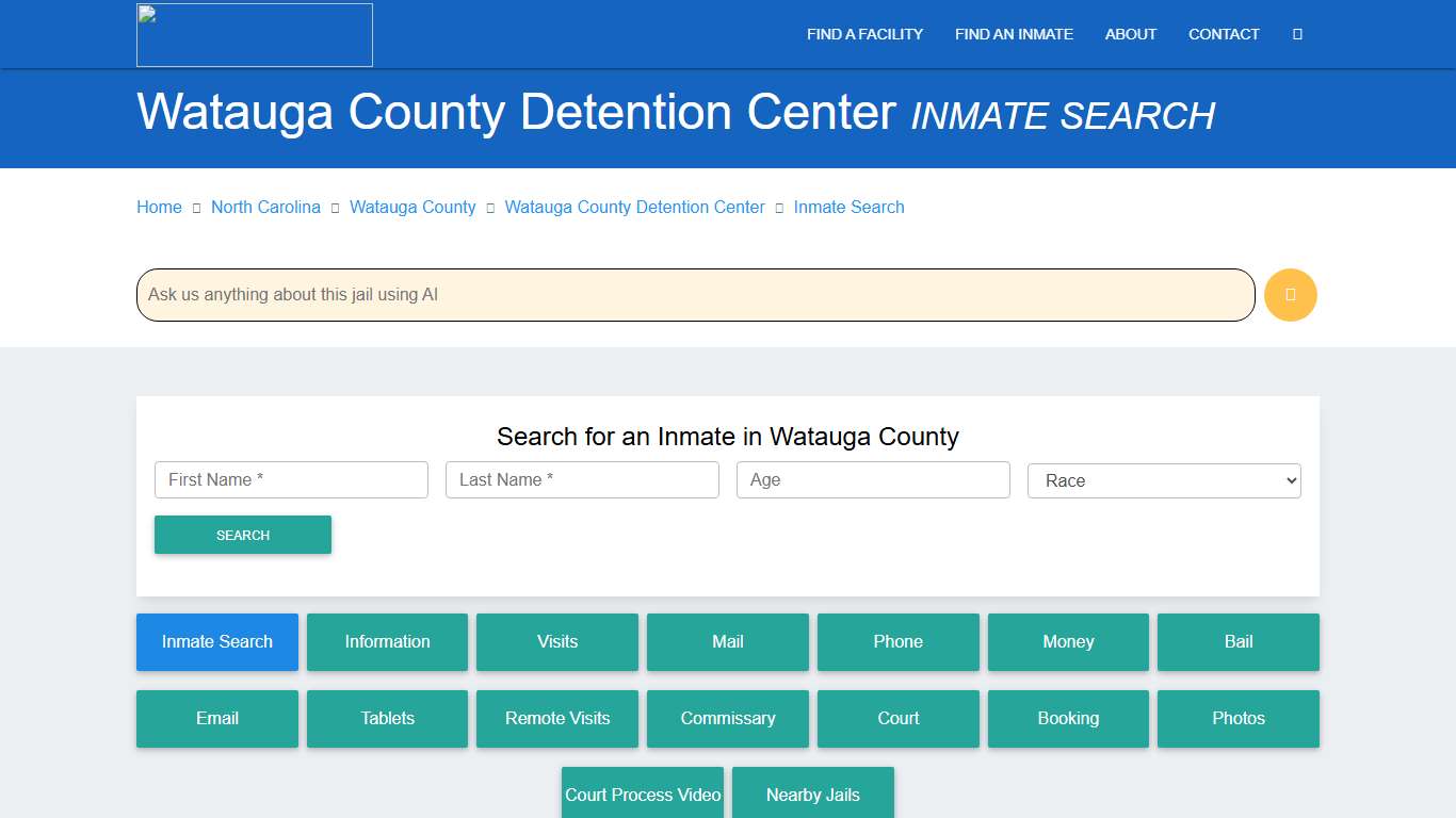 Watauga County Inmate Search & Roster Find Inmates NC